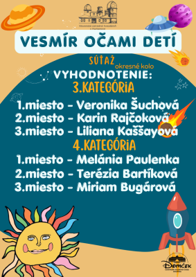 Vesmír očami detí - výtvarná súťaž