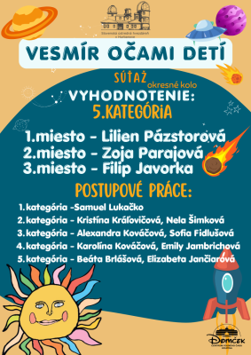 Vesmír očami detí - výtvarná súťaž