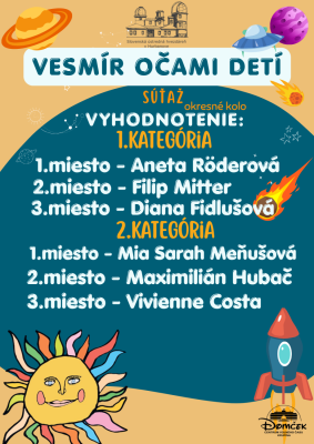 Vesmír očami detí - výtvarná súťaž