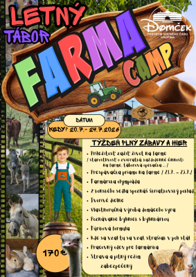 Letný tábor Farma Camp 2026